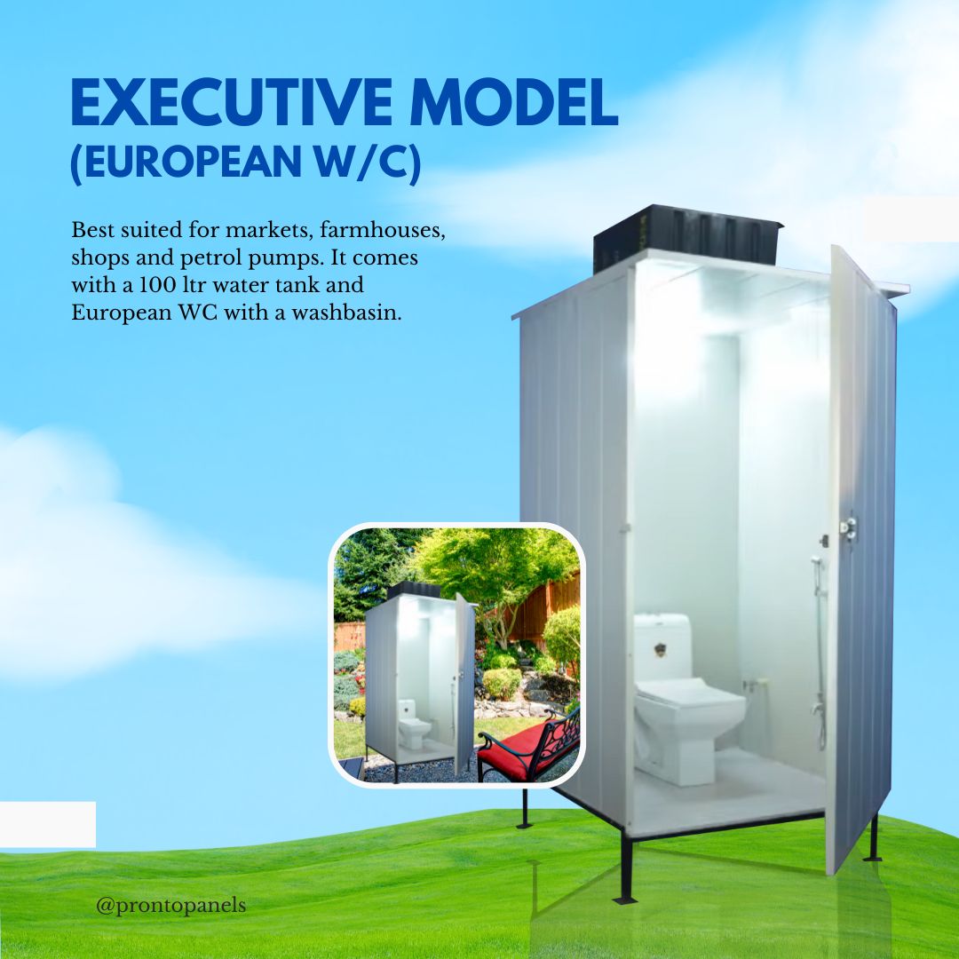 Portable Toilet Cabin :Executive Model (European W/C) Toilet