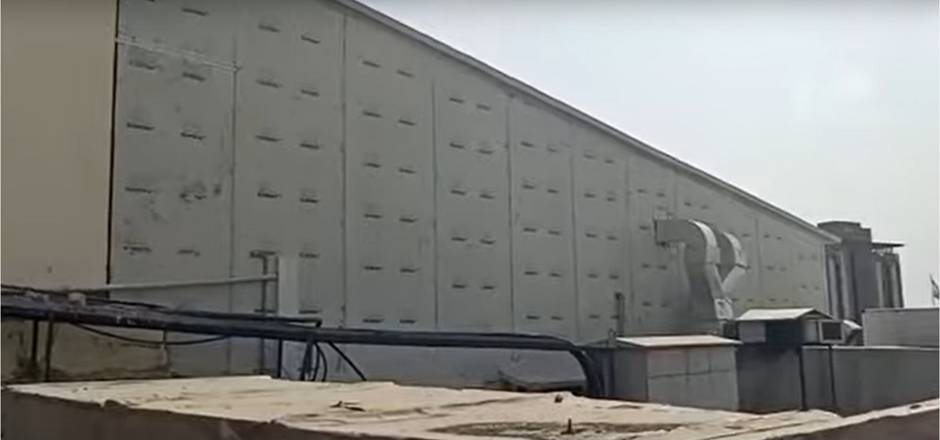 industrial factory constructed from puf panels